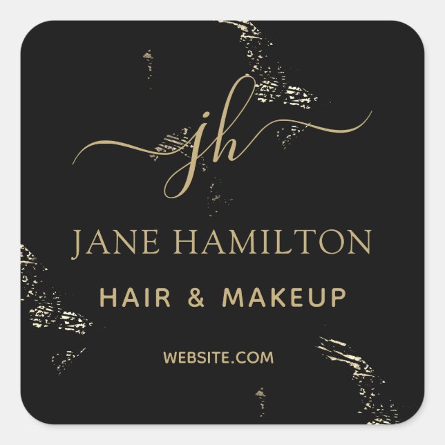 Sticker Carré Logo Monogram Business (Devant)