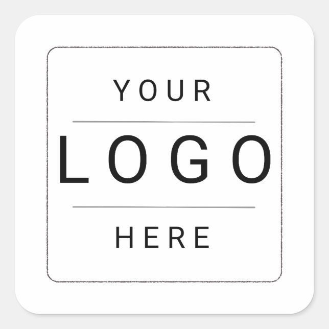 Sticker Carré Logo personnalisé (Devant)