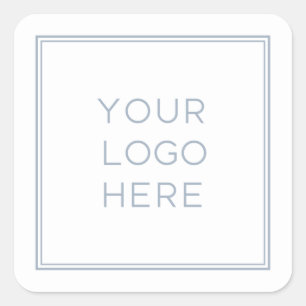 Sticker Carré Logo personnalisé professionnel  Simple et minimal