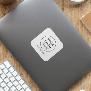 Sticker Carré Logo promotionnel personnalisé - Pas de commande m