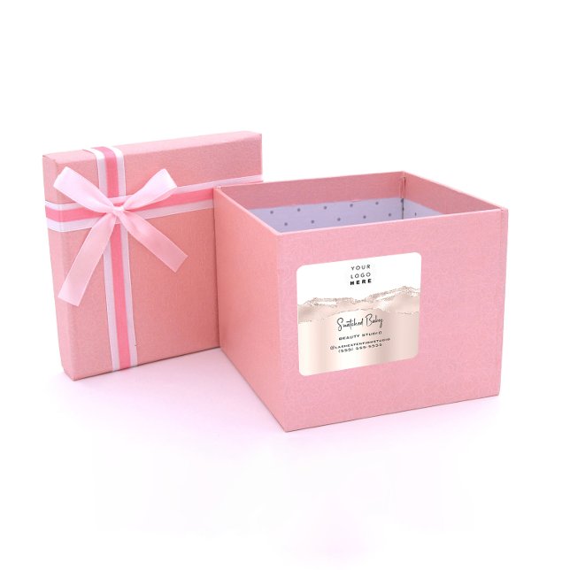 Sticker Carré Logo QR Code Boutique en ligne Argent Parties scin (Créateur téléchargé)