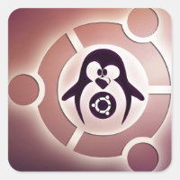 Logo Ubuntu Linux Circle of Friends avec Tux