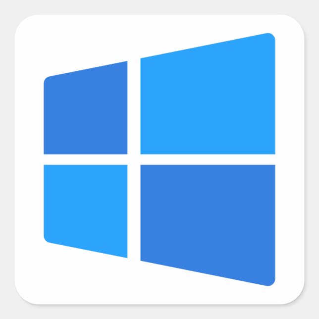 Sticker Carré Logo Windows 11 (Devant)
