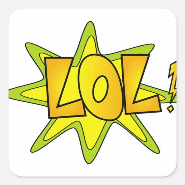 Sticker Carré Lol (Devant)