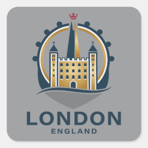 Sticker Carré Londres Angleterre Grande-Bretagne