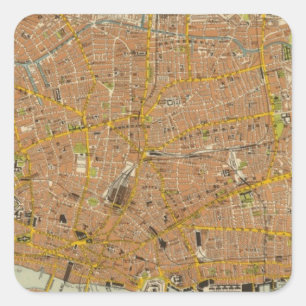 Sticker Carré Londres du nord-est