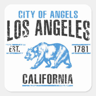 Sticker Carré Los Angeles