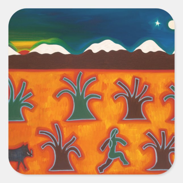 Sticker Carré Los Olivos en el Invierno 2010 (Devant)