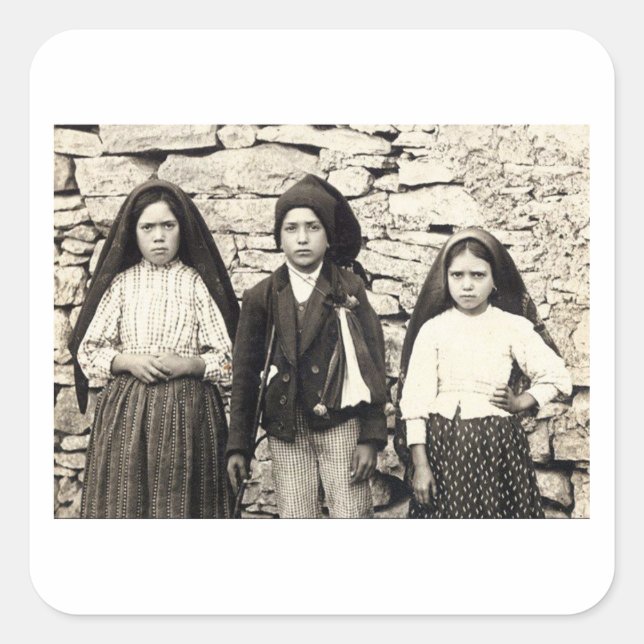 Sticker Carré Los tres pastorcitos (Devant)