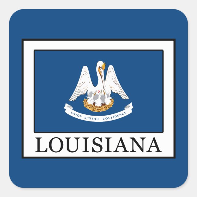Sticker Carré Louisiane (Devant)