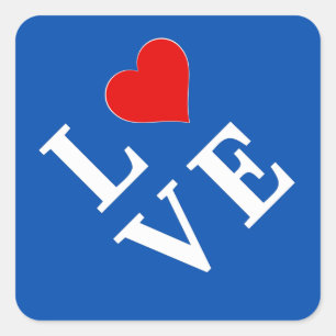 Sticker Carré LOVE chic moderne