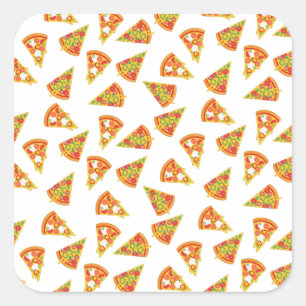 Sticker Carré Love Pizza