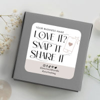 Love Snap Share Social Media Modern Font Logo