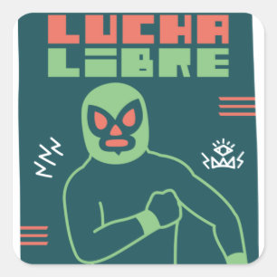 STICKER CARRÉ LUCHA LIBRE#120