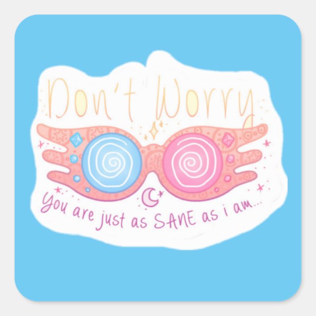 Sticker Carré Luna Lovegood (Devant)