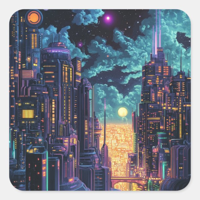 Sticker Carré lune (Devant)