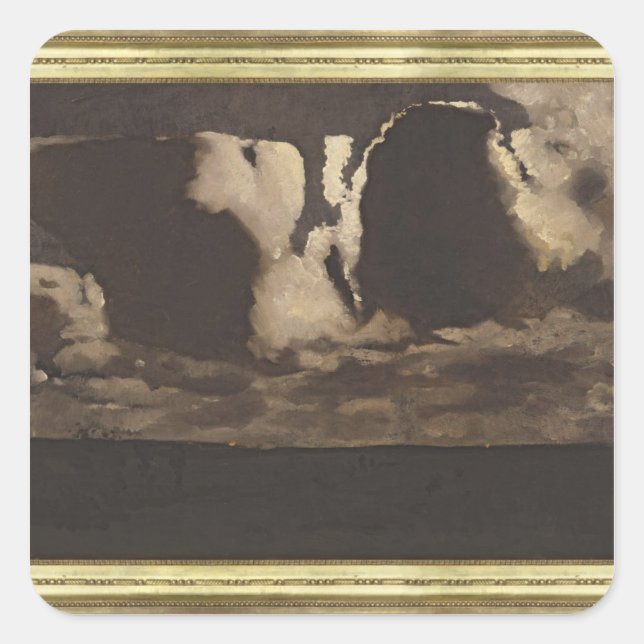 Sticker Carré Lune, 1887 (Devant)