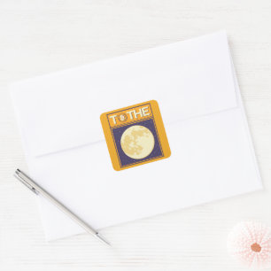 Sticker Carré Lune Crypto