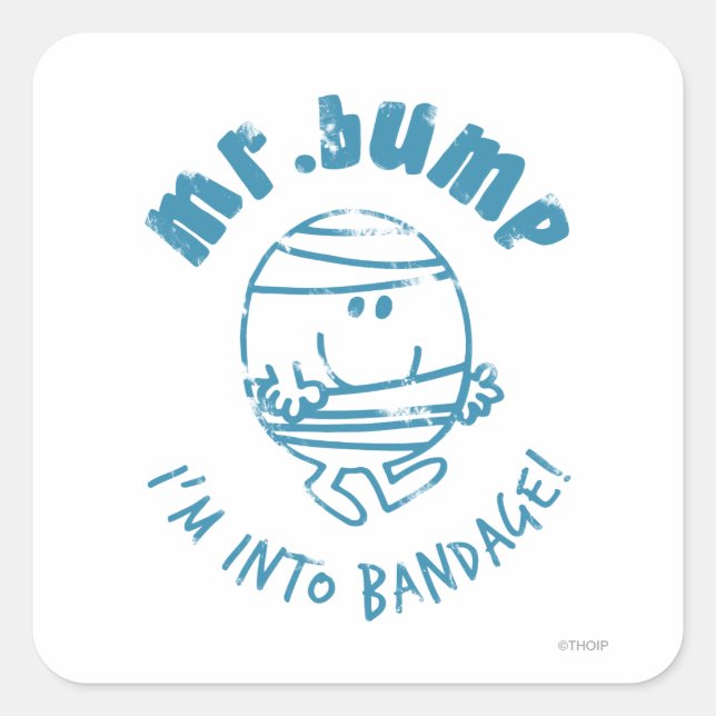 Sticker Carré M. Bump | je suis dans le bandage (Devant)