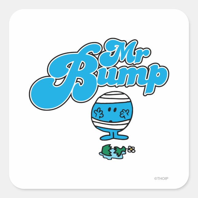 Sticker Carré M. Bump | Vase brisée (Devant)