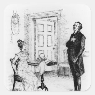 Sticker Carré M. Collins et Elizabeth