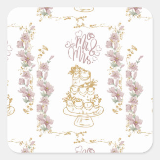 Sticker Carré m. et mme