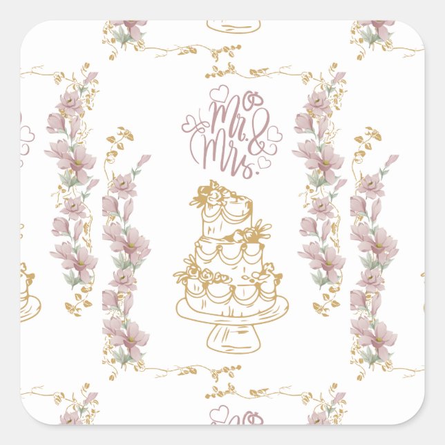 Sticker Carré m. et mme (Devant)