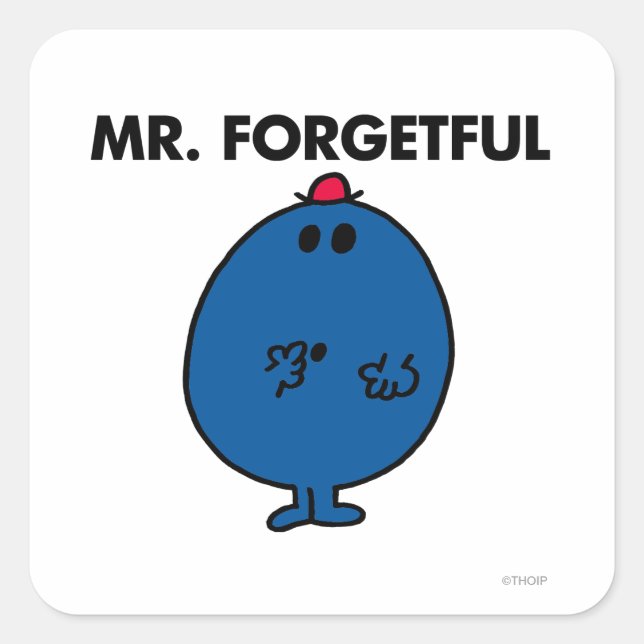 Sticker Carré M. Forgetful | ce qui était faire d'I (Devant)