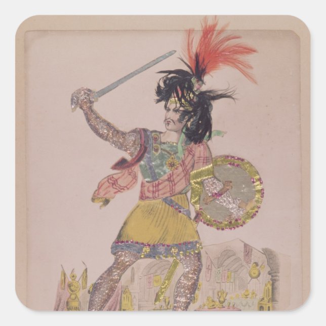 Sticker Carré M. Gomersall dans le rôle d'Earl Douglas (Devant)