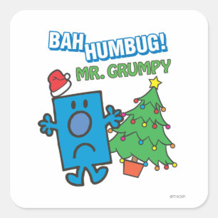 Sticker Carré M. Grumpy   Bah Humbug