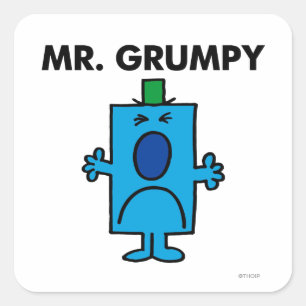 Sticker Carré M. Grumpy   Face de givre