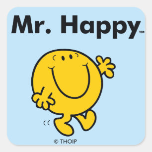 Sticker Carré M. Happy Is Always Happy de M. Men  