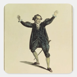 Sticker Carré M. Holman dans le caractère de Romeo, pub. 1784