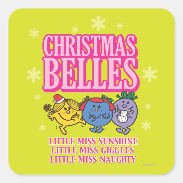 Sticker Carré M. Men Little Miss Christmas Belles (Devant)