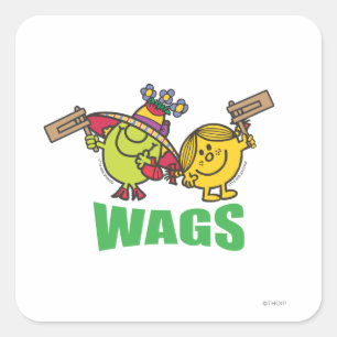 Sticker Carré M. Men Little Miss Wags