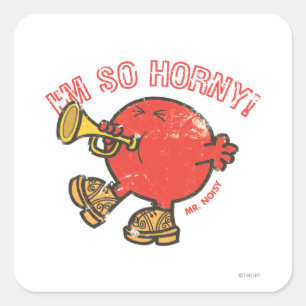 Sticker Carré M. Noisy A Pris Sa Corne