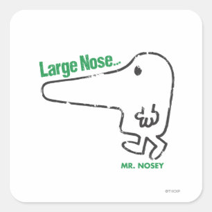 Sticker Carré M. Nosey   Gros nez