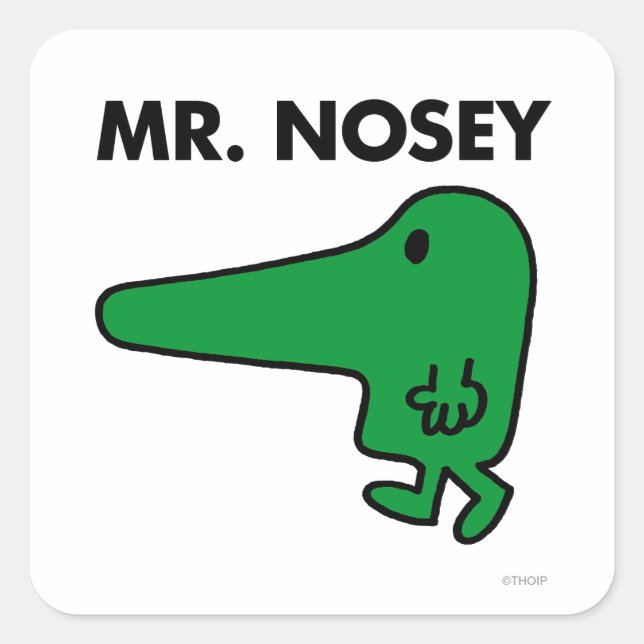 Sticker Carré M. Nosey | Mener Par Un Nez (Devant)