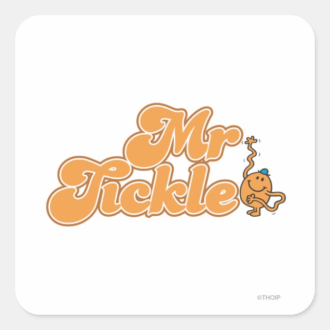Sticker Carré M. Tickle | Bonjour longue vague (Devant)