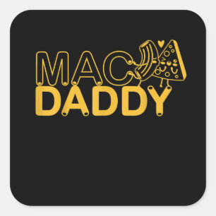 Sticker Carré Mac Et Fromage Nutrition Drôle Thanksgiving Mac