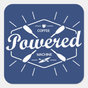 Sticker Carré Machine à café Kayak