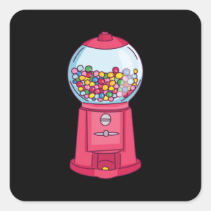 Sticker Carré Machine à gogo