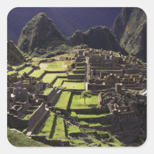 Sticker Carré Machu Picchu, Pérou