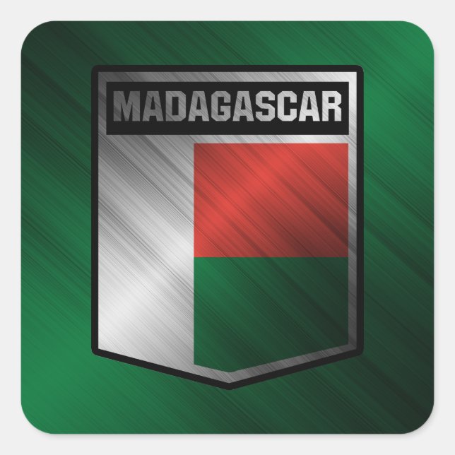 Sticker Carré Madagascar (Devant)