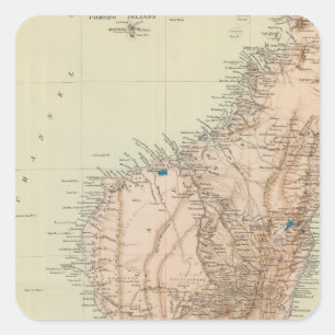 Sticker Carré Madagascar