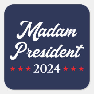 Sticker Carré Madame la Présidente 2024 I - Kamala Harris