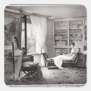 Sticker Carré Madame Recamier au l'Abbaye-aux.-Bois