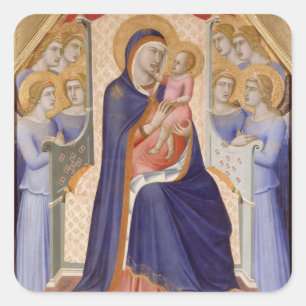 Sticker Carré Madonna à Glory, c.1315