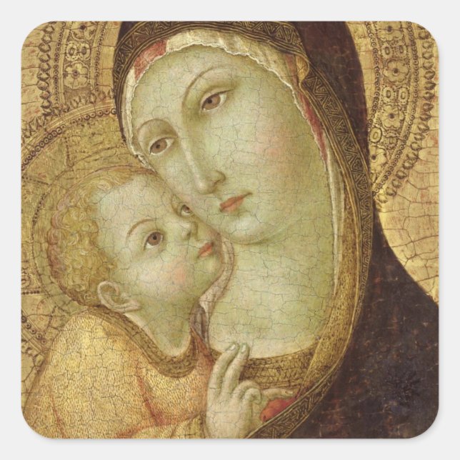 Sticker Carré Madonna et l'enfant (Devant)