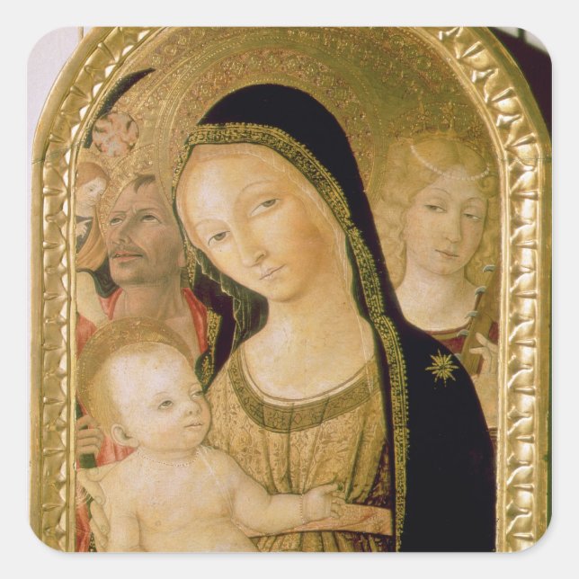 Sticker Carré Madonna et l'enfant (Devant)